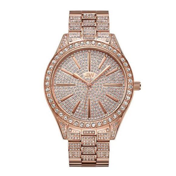 JBW Women's Cristal 0.12 ctw Diamond 18k rose gold-plated stainless-steel Watch